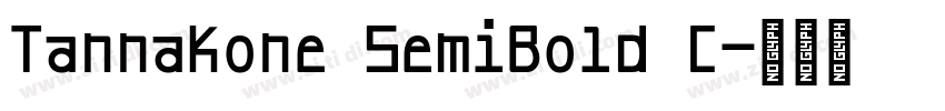Tannakone SemiBold C字体转换